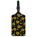 Sunflower Polygonal Pattern Print Luggage Tag