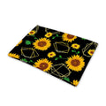 Sunflower Polygonal Pattern Print Pet Cooling Mat Cover
