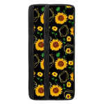 Sunflower Polygonal Pattern Print Refrigerator Handle Covers