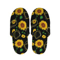 Sunflower Polygonal Pattern Print Slippers