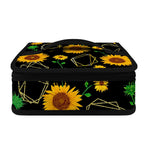 Sunflower Polygonal Pattern Print Small Lunch Bag