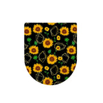 Sunflower Polygonal Pattern Print Toilet Lid Cover