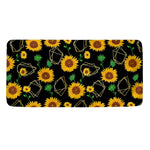 Sunflower Polygonal Pattern Print Towel