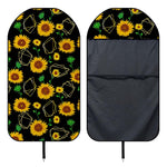 Sunflower Polygonal Pattern Print Waterproof Car Seat Cover