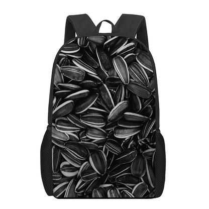 Sunflower Seeds Print 17 Inch Backpack