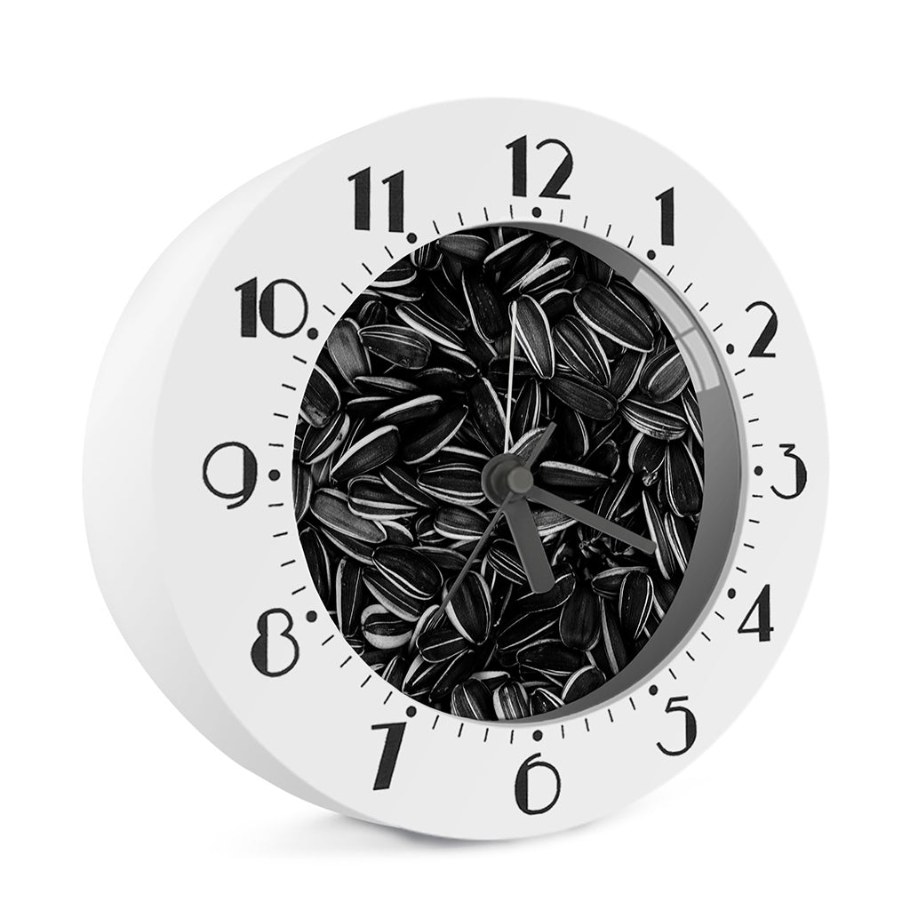 Sunflower Seeds Print Alarm Clock