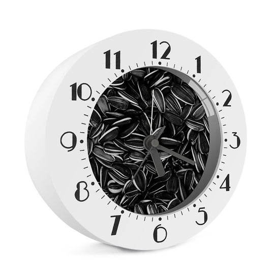Sunflower Seeds Print Alarm Clock