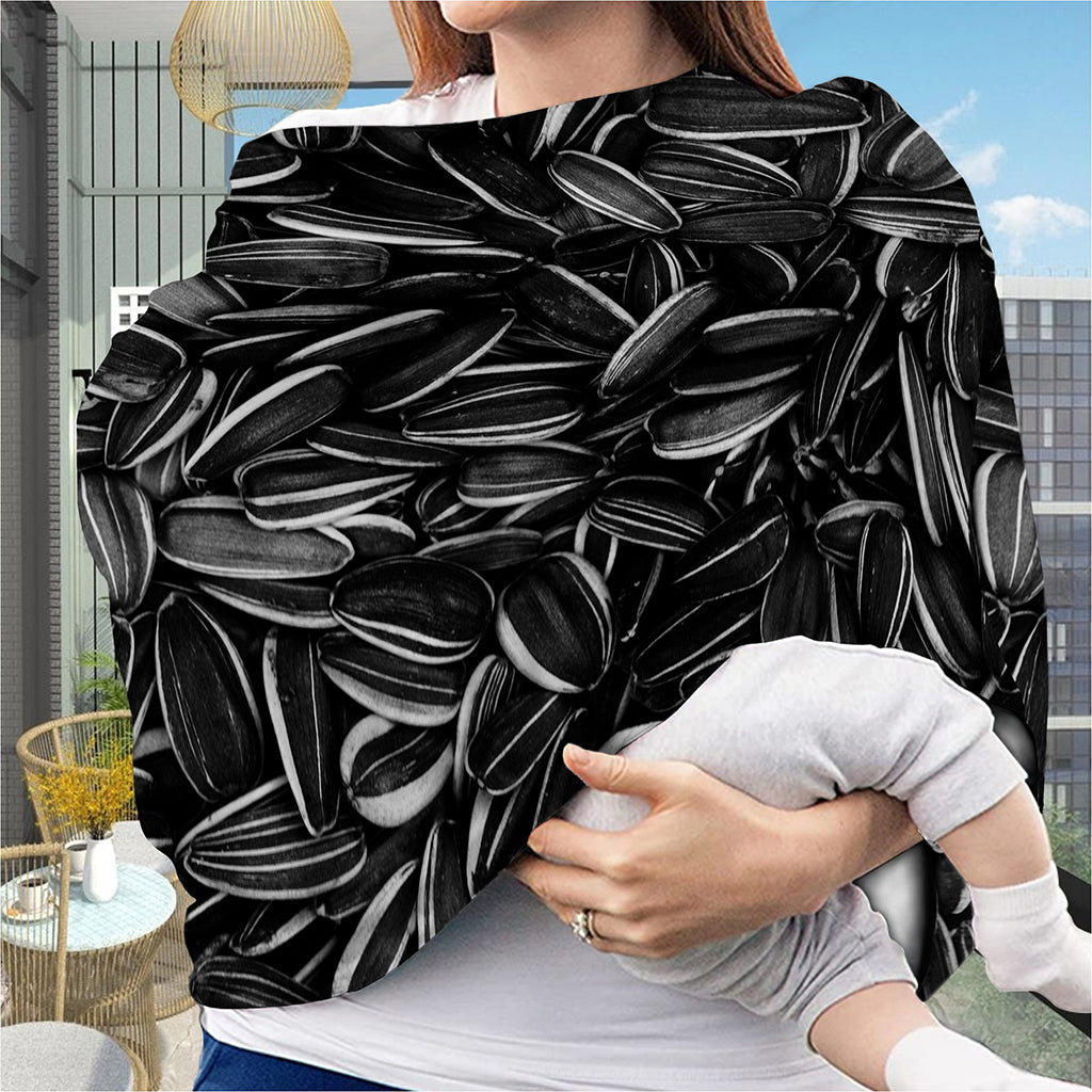 Sunflower Seeds Print Baby Seat Cover