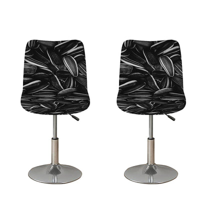 Sunflower Seeds Print Bar Stool Covers