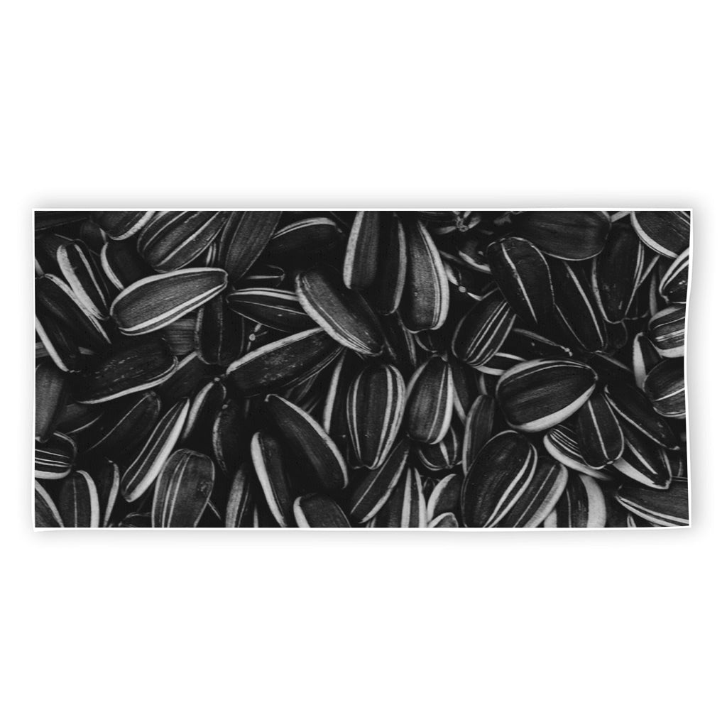 Sunflower Seeds Print Beach Towel