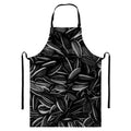 Sunflower Seeds Print Bib Apron With Pocket