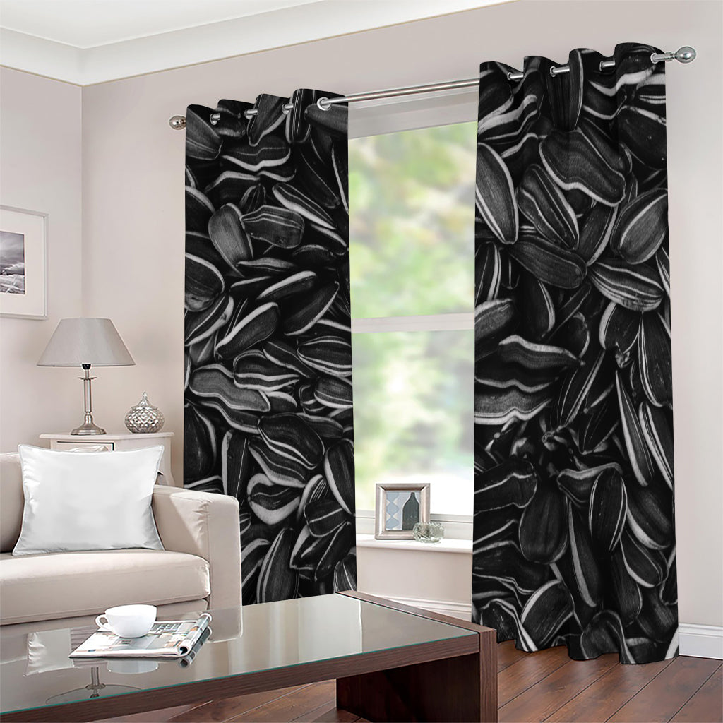 Sunflower Seeds Print Blackout Grommet Curtains