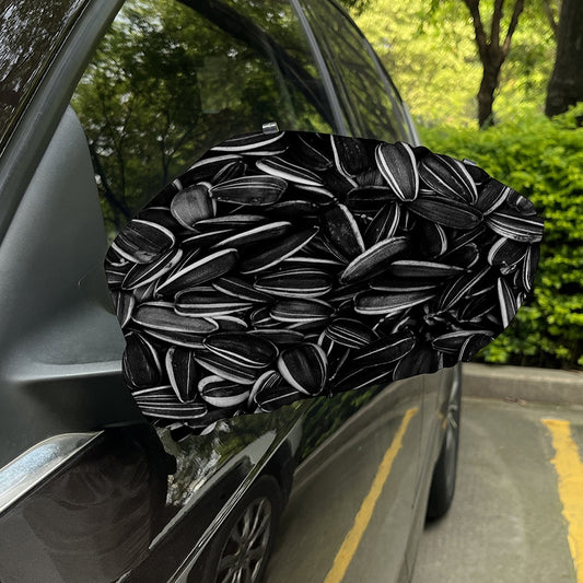 Sunflower Seeds Print Car Side Mirror Covers