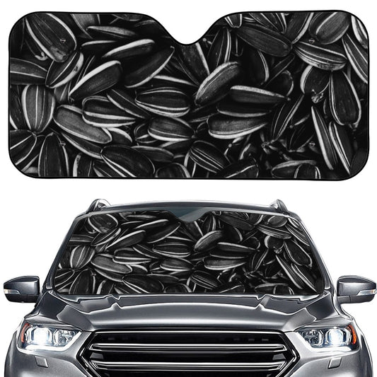 Sunflower Seeds Print Car Windshield Sun Shade