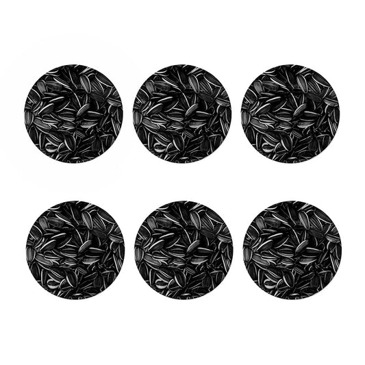 Sunflower Seeds Print Coaster Set
