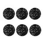 Sunflower Seeds Print Coaster Set