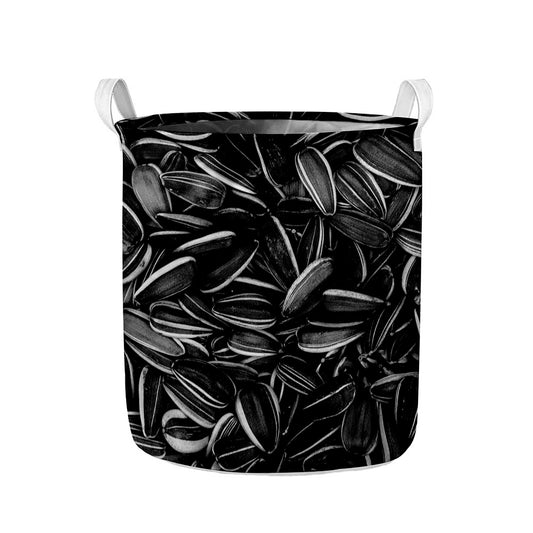 Sunflower Seeds Print Collapsible Laundry Basket