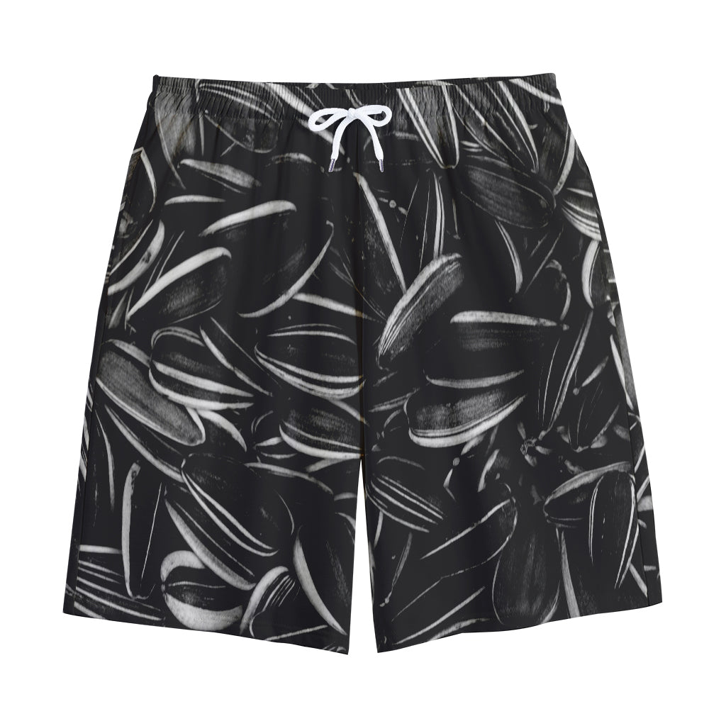Sunflower Seeds Print Cotton Shorts