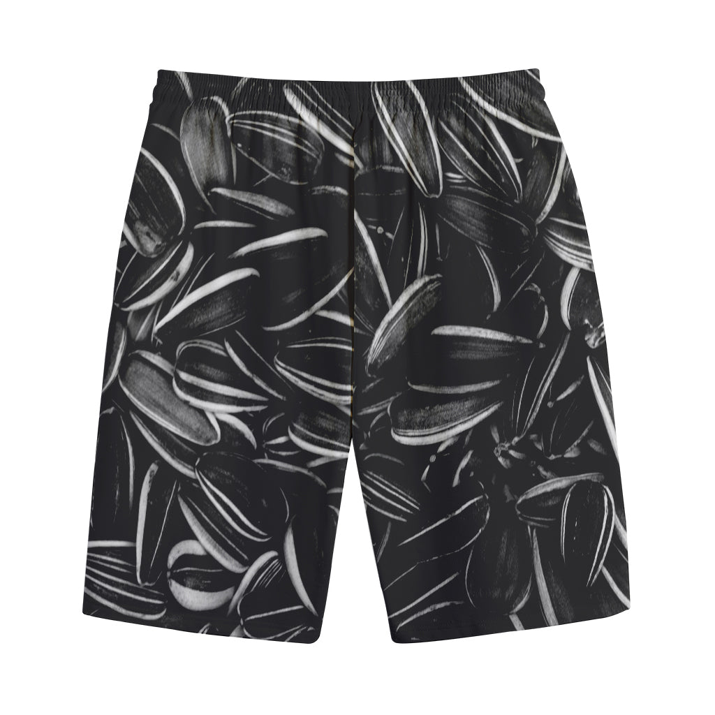 Sunflower Seeds Print Cotton Shorts