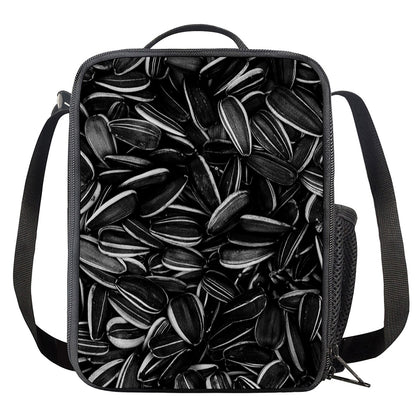 Sunflower Seeds Print Crossbody Lunch Bag