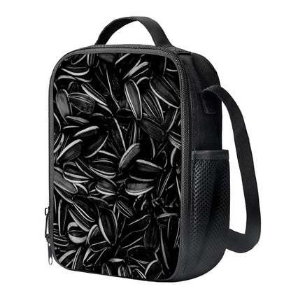 Sunflower Seeds Print Crossbody Lunch Bag
