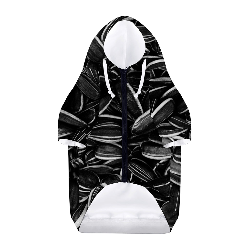 Sunflower Seeds Print Dog Zip Up Hoodie
