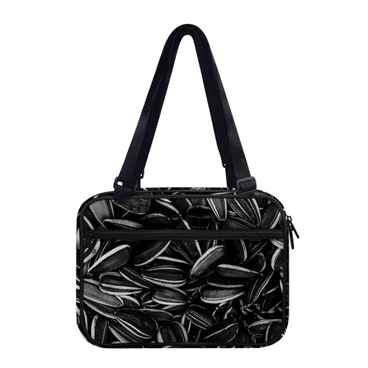 Sunflower Seeds Print Double Strap Bible Bag