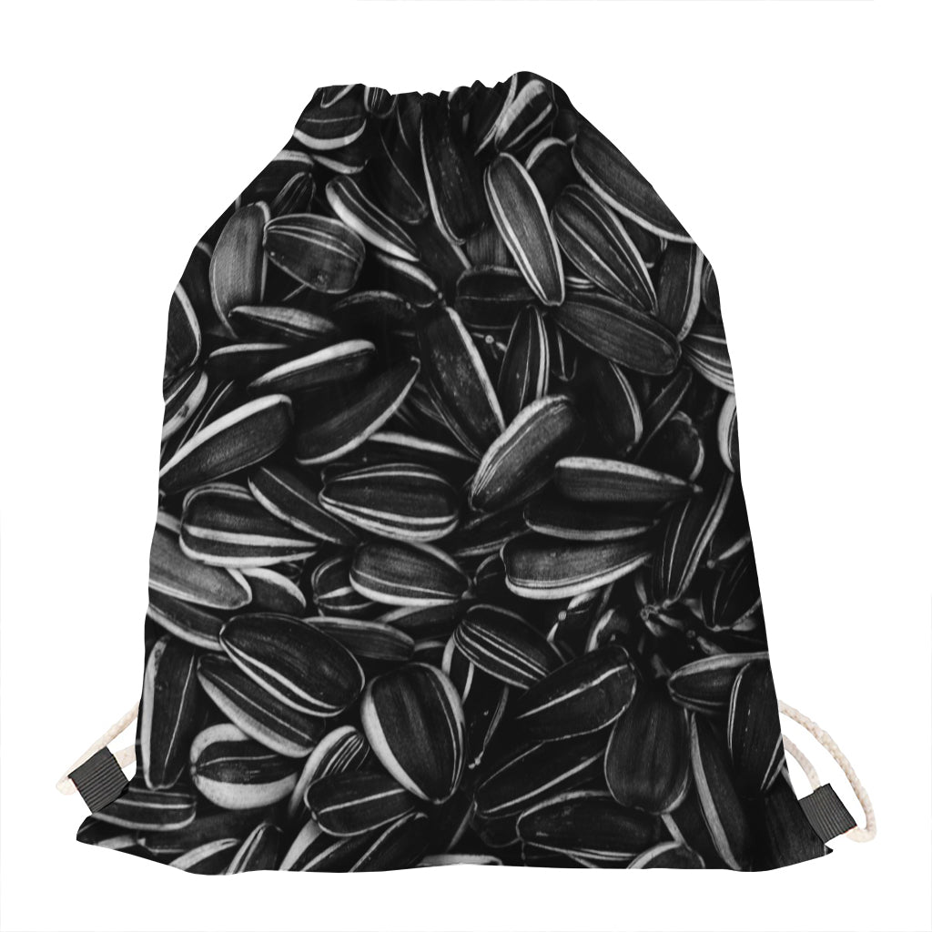 Sunflower Seeds Print Drawstring Bag