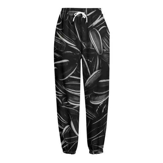 Sunflower Seeds Print Fleece Lined Knit Pants