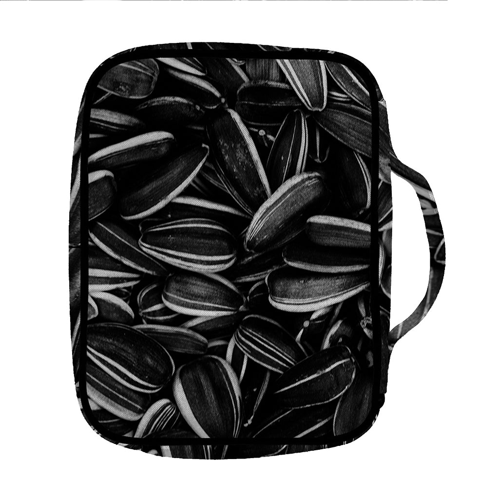 Sunflower Seeds Print Front Pocket Bible Bag
