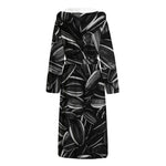 Sunflower Seeds Print Hooded Bathrobe
