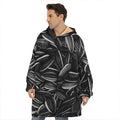Sunflower Seeds Print Hoodie Blanket