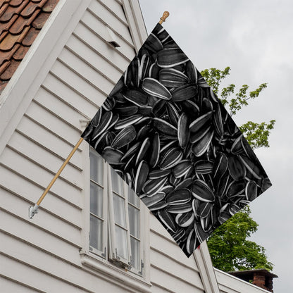 Sunflower Seeds Print House Flag