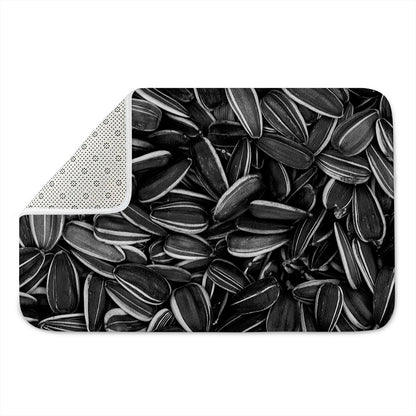 Sunflower Seeds Print Indoor Door Mat