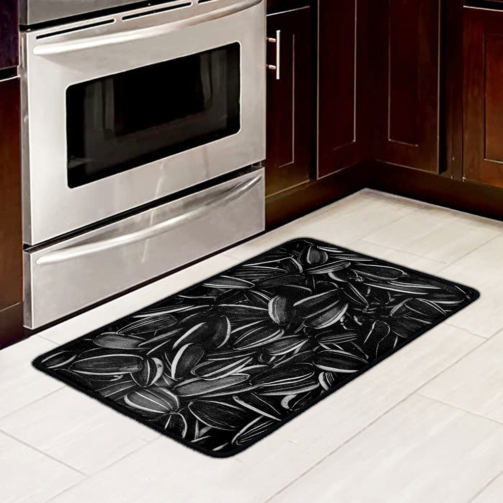 Sunflower Seeds Print Kitchen Mat