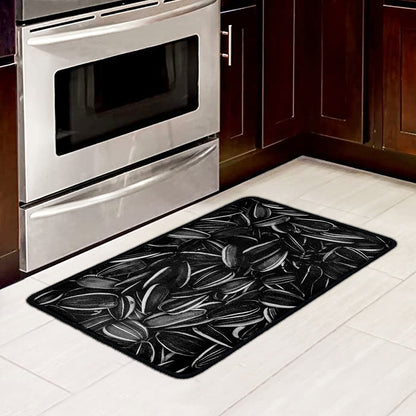 Sunflower Seeds Print Kitchen Mat