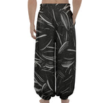 Sunflower Seeds Print Lantern Pants