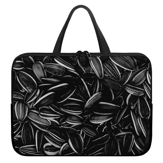 Sunflower Seeds Print Laptop Sleeve With Handle