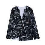 Sunflower Seeds Print Long Sleeve Short Coat
