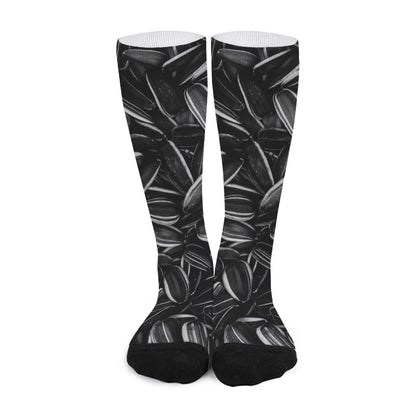 Sunflower Seeds Print Long Socks