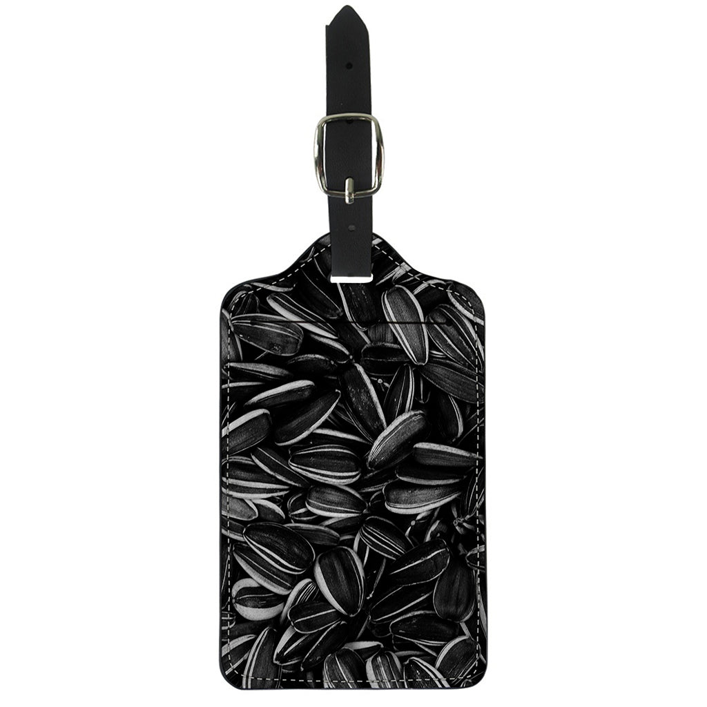 Sunflower Seeds Print Luggage Tag