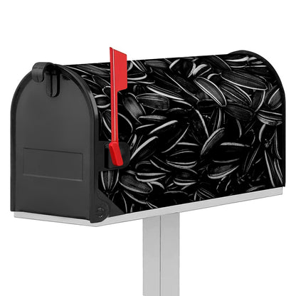 Sunflower Seeds Print Mailbox Cover