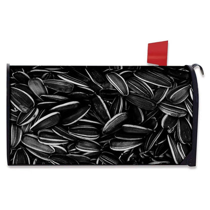 Sunflower Seeds Print Mailbox Cover