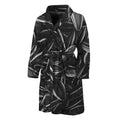 Sunflower Seeds Print Men's Bathrobe
