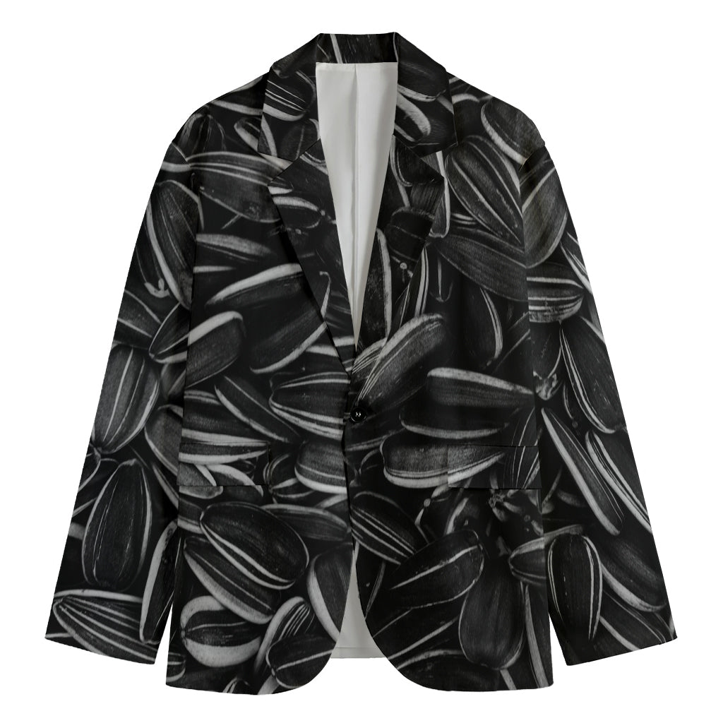 Sunflower Seeds Print Men's Blazer