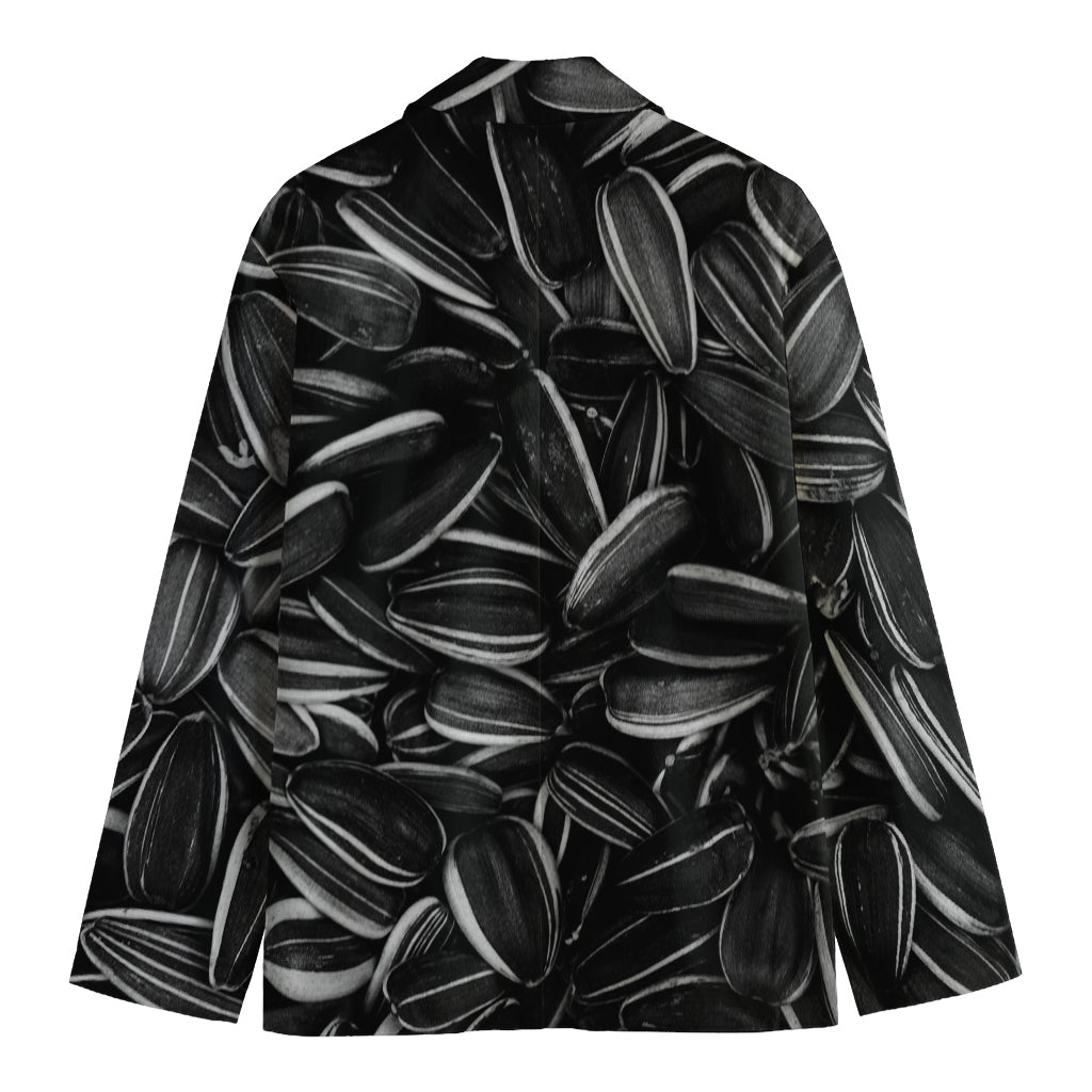 Sunflower Seeds Print Men's Cotton Blazer