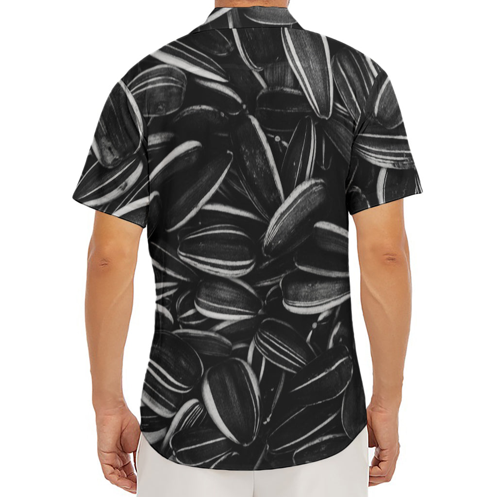 Sunflower Seeds Print Men's Deep V-Neck Shirt