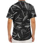 Sunflower Seeds Print Men's Deep V-Neck Shirt