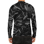 Sunflower Seeds Print Men's Long Sleeve Rash Guard