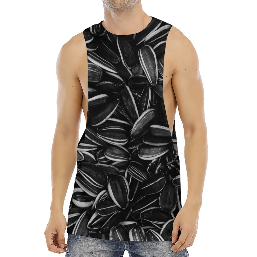 Sunflower Seeds Print Men's Muscle Tank Top
